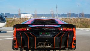 Lamborghini Aventador Carbon Fiber Rear Bumper - Super Veloce Racing SVR by Auto Veloce Japan