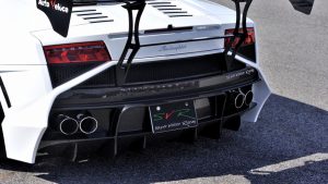 Lamborghini Gallardo Carbon Fiber Rear Bumper - Super Veloce Racing SVR by Auto Veloce