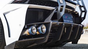 Lamborghini Huracán Carbon Fiber Rear Bumper - Super Veloce Racing SVR by Auto Veloce